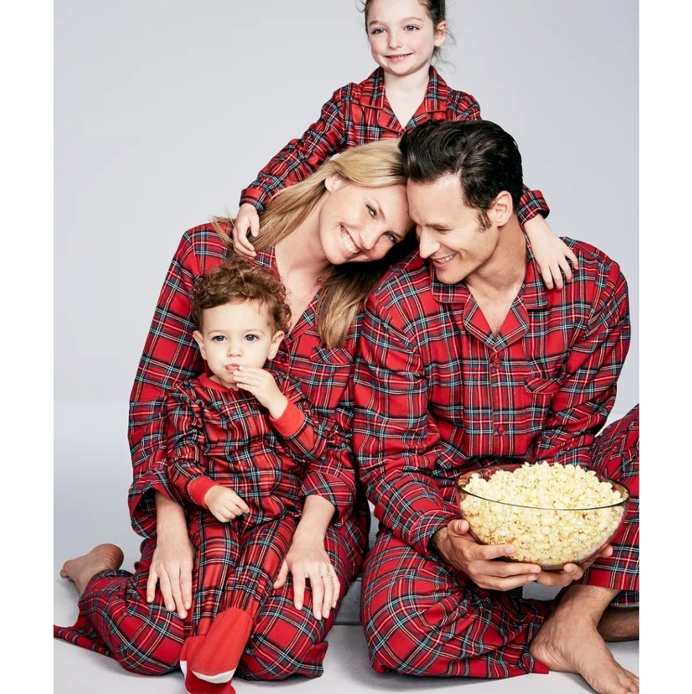 Macy's Womens Tartan Plaid Flannel Pajamas